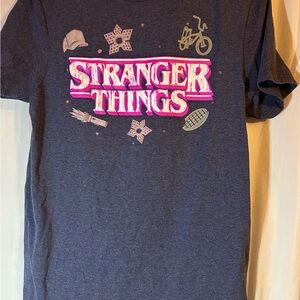 Netflix Stranger Things Dark Gray Kids Shirt